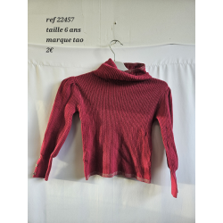 sous pull taille 6 ans
