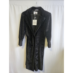 robe noir à pois taille sm