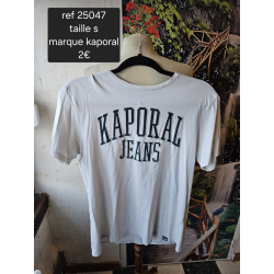 t-shirt blanc kaporal taille s 