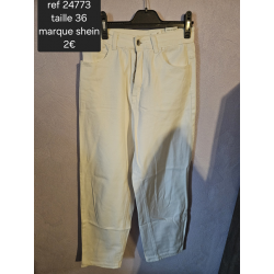 jean's blanc shein taille 36 
