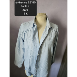 chemise bleu clair zara