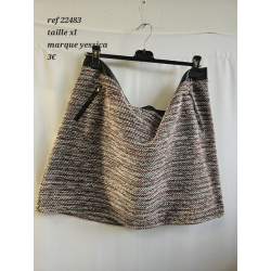 jupe taille xl multicolore marque yessica 