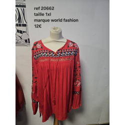 haut rouge taille 2xl